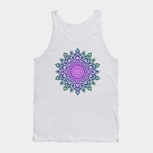 pink and green mandala Tank Top